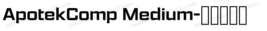 ApotekComp Medium字体转换